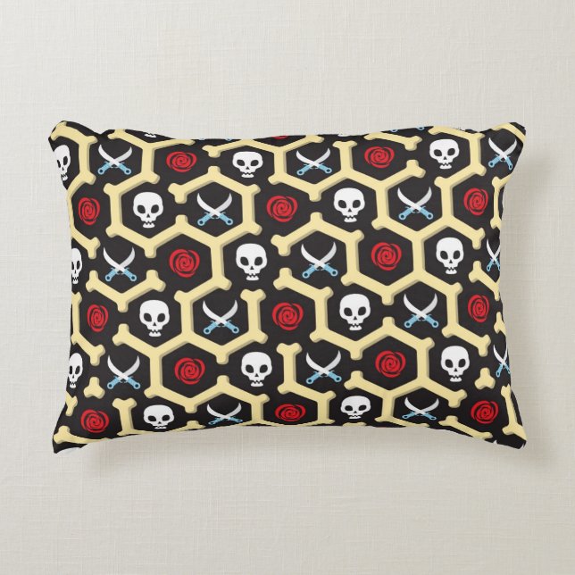 Bandit Theme Pattern Decorative Pillow (Front)