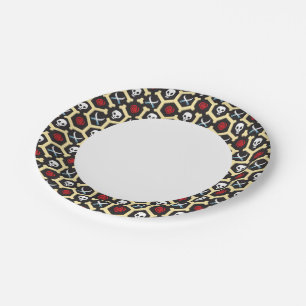 Bandit Theme Pattern Paper Plate