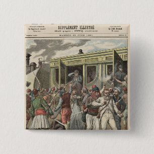 Bandits in the Orient 2 Inch Square Button