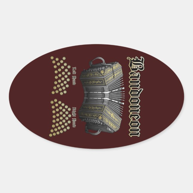 Bandoneon 2 oval sticker (Front)