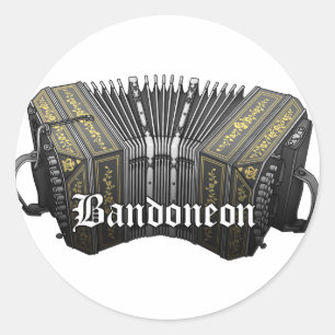 Bandoneon Classic Round Sticker