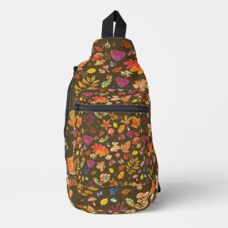 Bandoulière Feuilles d'automne Sac à coudre imprimé
