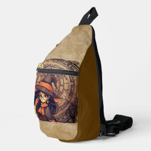 Bandoulière Halloween, Magie avec un Sac à Coudre Imprimé Sour