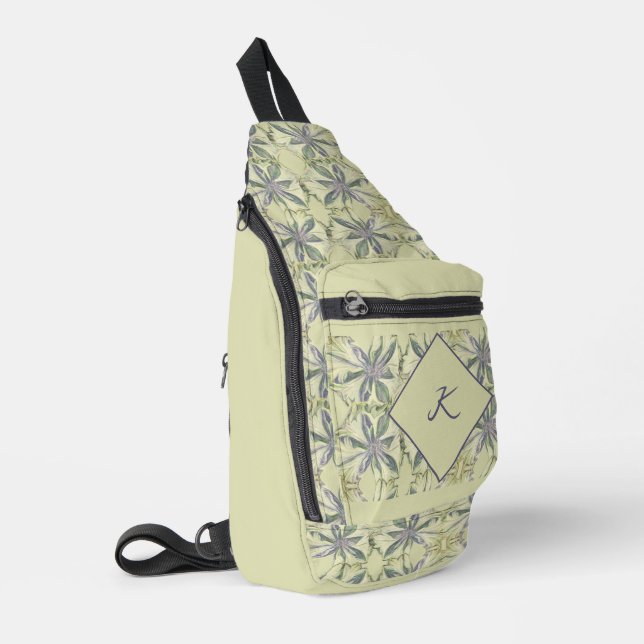 Bandoulière Sac à coudre Cyanus Flower (Coin gauche)
