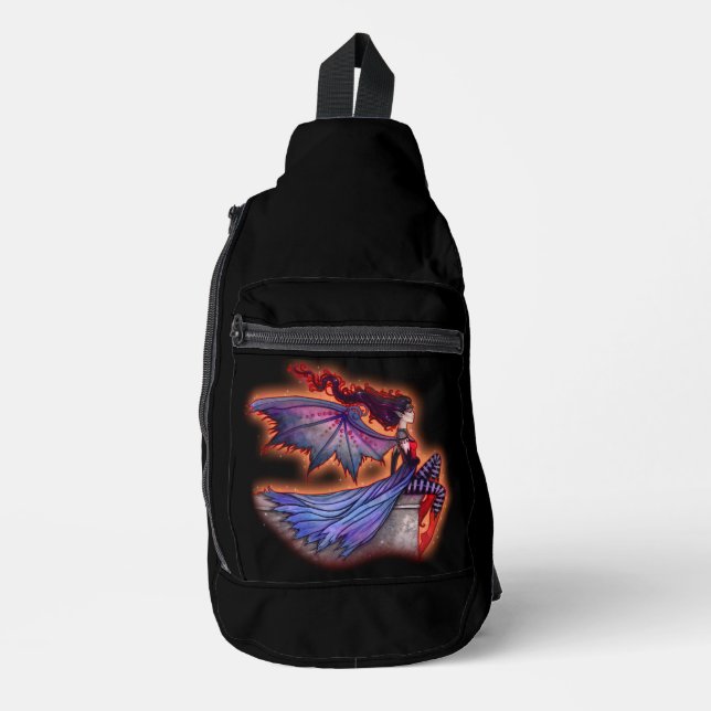 Bandoulière Sac à coudre pour impression fée d'automne (Recto)