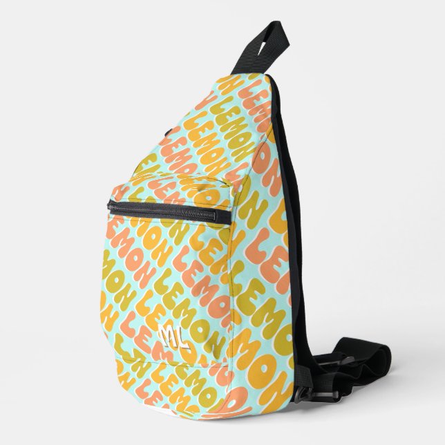 Bandoulière Sac à double rétro citron citron citron (Coin droit)