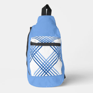 Bandoulière Sac à élingue - Bleu Bande Traversée
