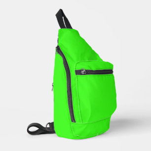Bandoulière Sac à lame couture vert néon unique