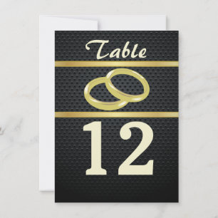 Bands of Gold Table Numbers