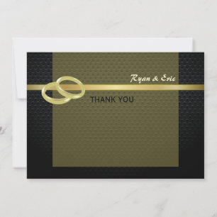 Bands of Gold Thank You Card