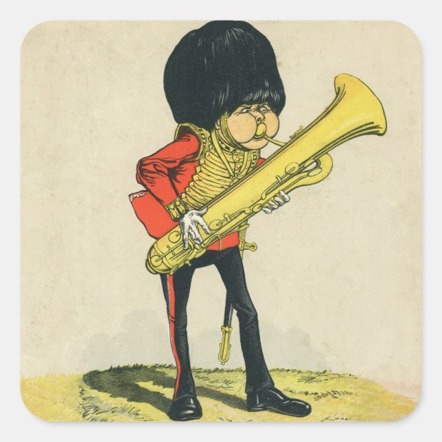 Bandsman of the Grenadier Guards Square Sticker (Front)
