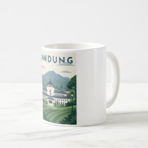 Bandung Indonesia Travel Poster Coffee Mug