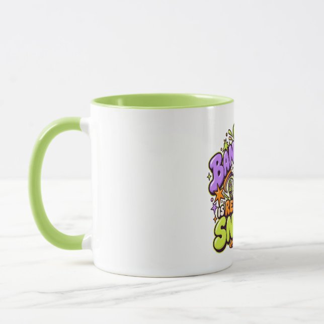 Bandwidth Reserved for Snacks Pretzel Mug (Left)