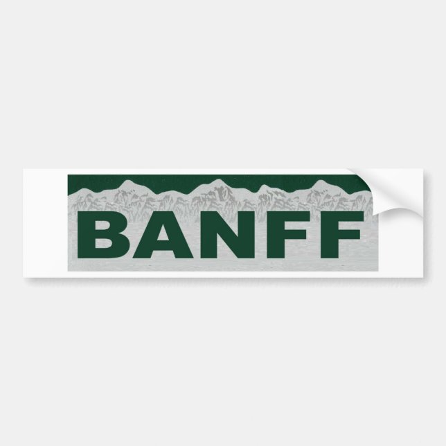Banff, Alberta Bumper Sticker (Front)