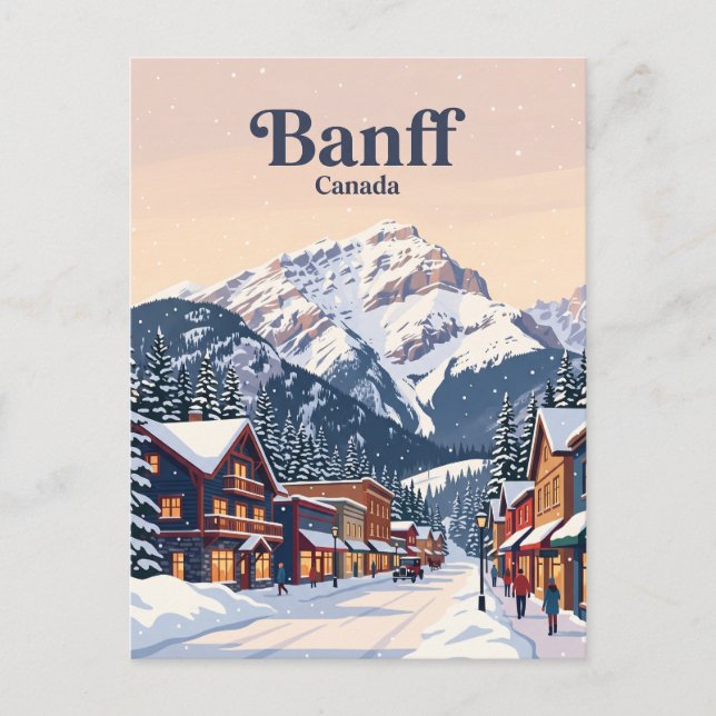 Banff Alberta, Canada Postcard (Front)