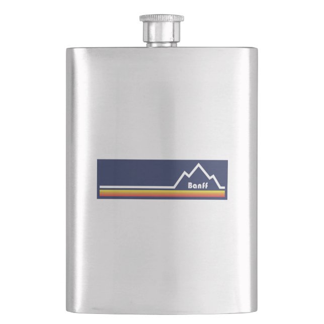 Banff, Alberta Hip Flask (Front)