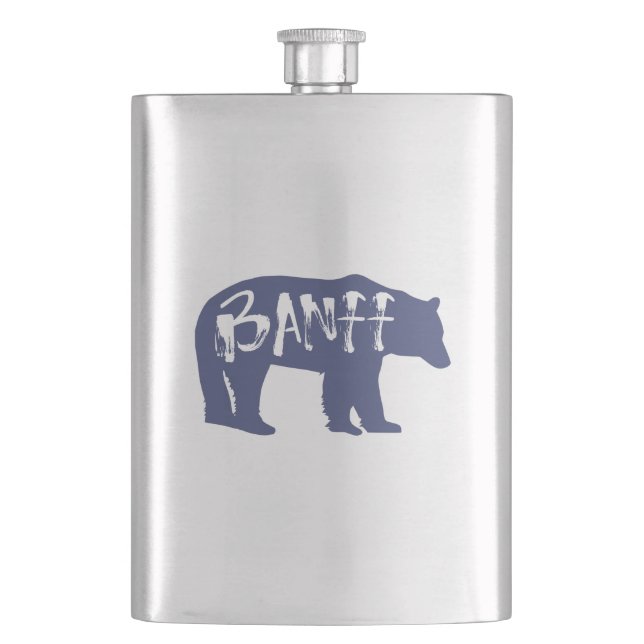 Banff Bear Hip Flask (Front)