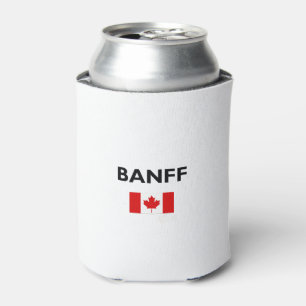 Banff Canada Canadian Flag Light-Color Can Cooler