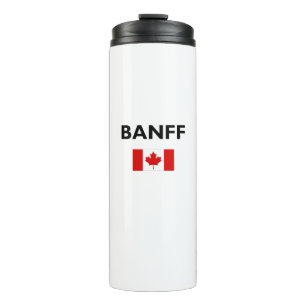 Banff Canada Canadian Flag Light-Color Thermal Tumbler