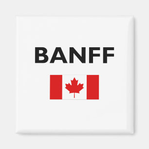 Banff Canada Canadian Flag Light-Colour Magnet