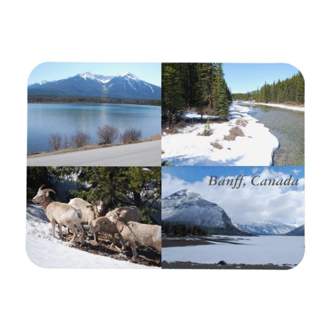 Banff, Canada Magnet de beauté Pittoresque (Horizontal)