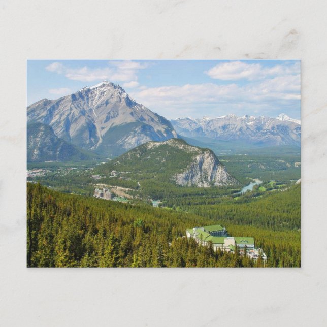 Banff Canada Seen From The Sulphur Mountain Gondol Postcard (Front)