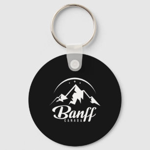 Banff Canada Ski Resort Skiing Snowboarding Keychain