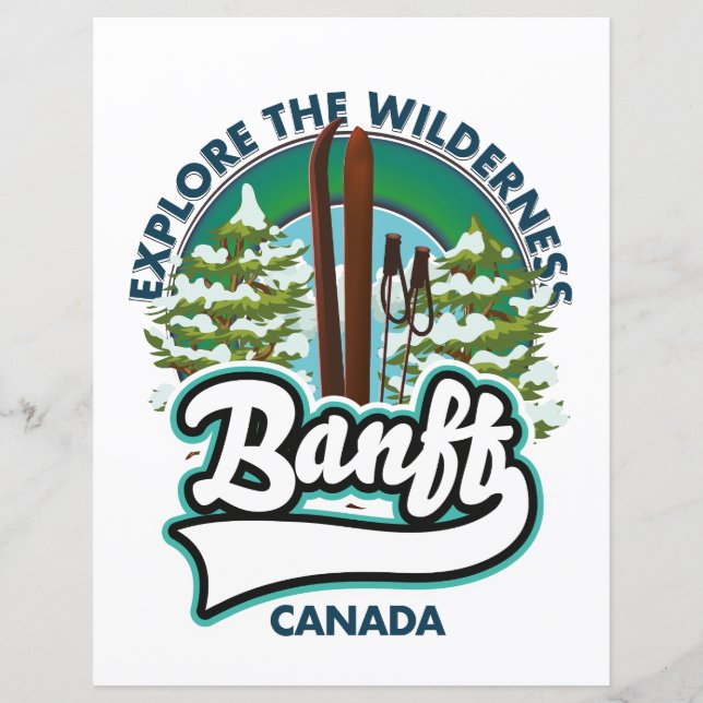 banff canada to ski logo (Front)