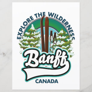 banff canada to ski logo