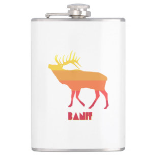 Banff Elk Hip Flask