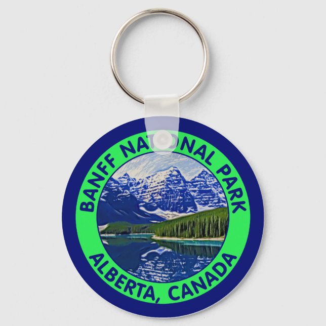 Banff National Park, Alberta, Canada Keychain (Front)