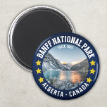 Banff National Park Alberta Canada Magnet<br><div class="desc">Banff National Park is Canada's oldest national park, established in the Rocky Mountains in 1885. Located 180 km (80 miles) west of Calgary, in the province of Alberta, it covers 6, 641 square kilometers (2, 564 square miles)1 mountainous terrain, with numerous glaciers and ice fields, dense coniferous forests and alpine...</div>