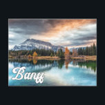 Banff National Park, Alberta, Canada Postcard<br><div class="desc">This scenic postcard features a photograph of the beautiful Banff National Park,  in Alberta,  Canada. Please feel free to adjust all the available options as you wish.</div>