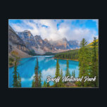 Banff National Park, Alberta, Canada Postcard<br><div class="desc">This travel postcard features a photograph of the beautiful Banff National Park,  in Alberta,  Canada. Please feel free to adjust all the available options as you wish.</div>