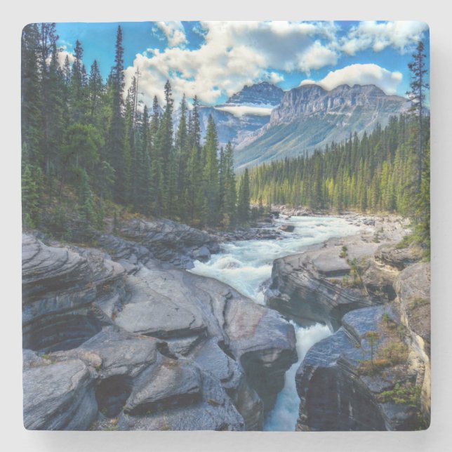Banff National Park Alberta Canada Stone Coaster (Front)