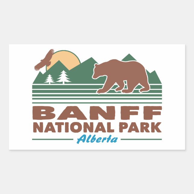 Banff National Park Bear Sticker (Front)