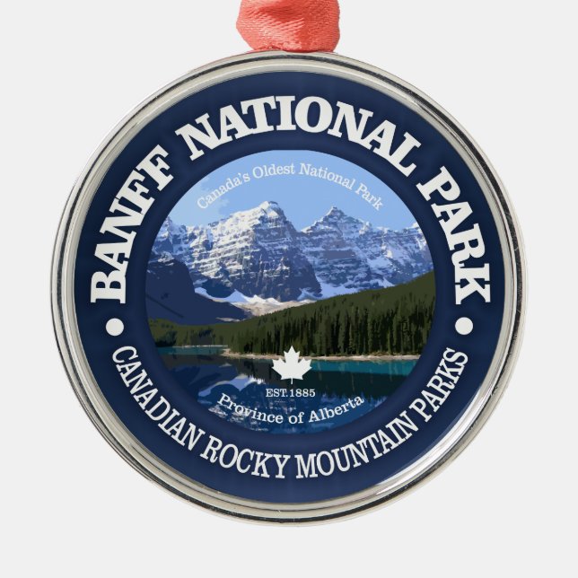 Banff National Park (C) Metal Ornament (Front)