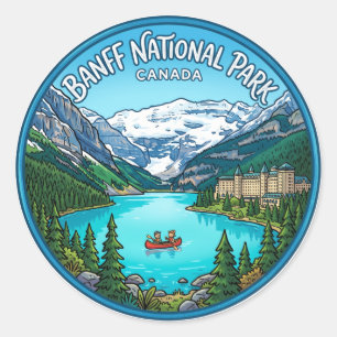 Banff National Park Canada Classic Round Sticker