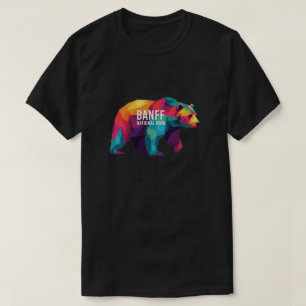 Banff National Park Canada Colourful Bear T-Shirt