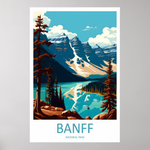 Banff National Park Canada Travel Poster 1