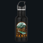 Banff National Park Canada Travel Vintage 532 Ml Water Bottle<br><div class="desc">Banff National Park vector artwork design. The park is Canada’s first national park and is part of the Canadian Rocky Mountain Parks UNESCO World Heritage Site.</div>