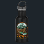Banff National Park Canada Travel Vintage 532 Ml Water Bottle<br><div class="desc">Banff National Park vector artwork design. The park is Canada’s first national park and is part of the Canadian Rocky Mountain Parks UNESCO World Heritage Site.</div>