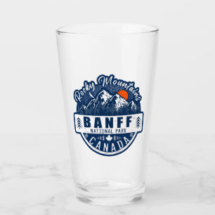 Banff National Park Canada Vintage Distressed Glass