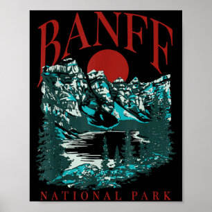 Banff National Park Canada Vintage Inspired Poster