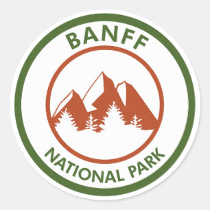 Banff National Park Classic Round Sticker