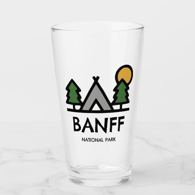 Banff National Park Glass (Front)