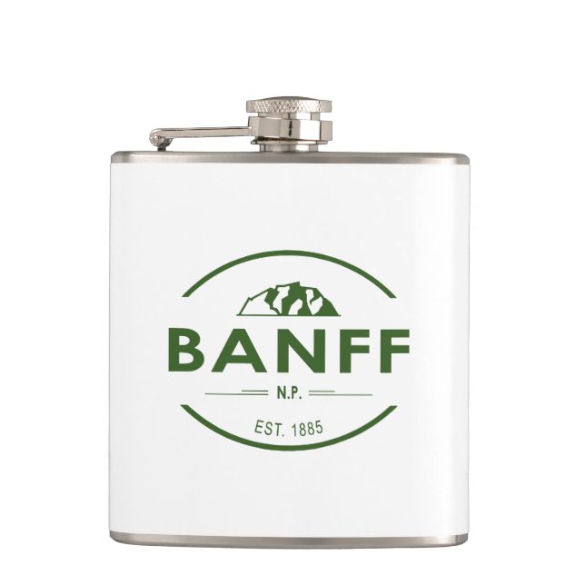 Banff National Park Hip Flask (Front)
