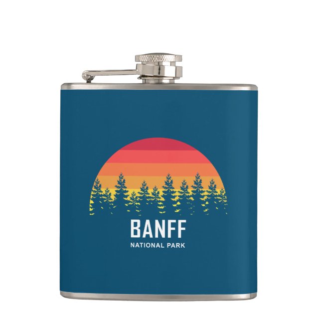 Banff National Park Hip Flask (Front)