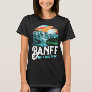 Banff National Park Lake Louise Canada Vintage Gra T-Shirt