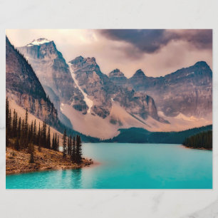 Banff National Park Lake Scrapbook Paper